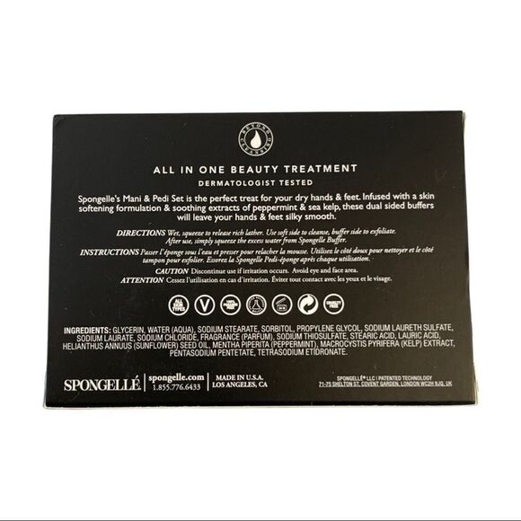 Salted Rose Mani Ped Treatment Set By Spongelle - New In Box - Picture 3 of 4